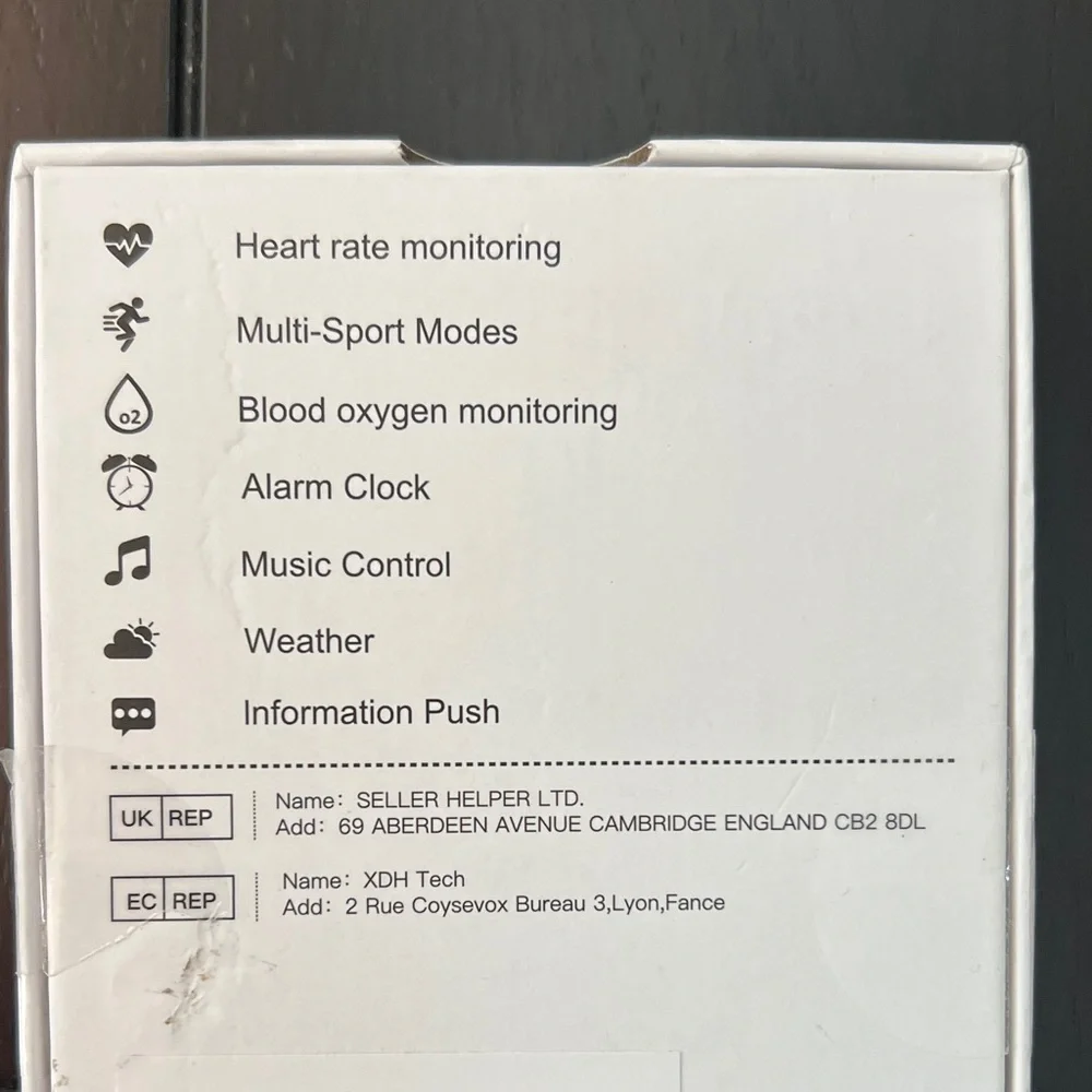Smart Fitness Watch - Black
